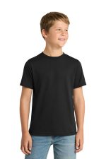 Port & Co Youth Performance Blend Tee. PC381Y Jet Black