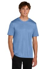 Port & Co Heather Performance Tee PC390 Carolina Blue Heather