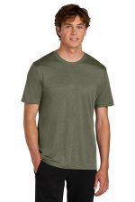 Port & Co Heather Performance Tee PC390 Olive Drab Green Heather