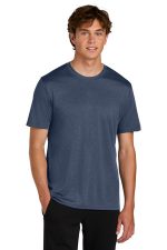 Port & Co Heather Performance Tee PC390 True Navy Heather