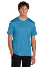 Port & Co Heather Performance Tee PC390 Turquoise Heather