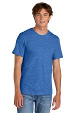 Port & Co Easy Cotton Tee PC43 Heather Royal