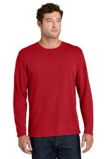 Port & Co Easy Cotton Long Sleeve Tee PC43LS Red