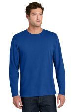 Port & Co Easy Cotton Long Sleeve Tee PC43LS True Royal