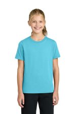 Port & Co Youth Easy Cotton Tee PC43Y Aquatic Blue