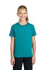 Port & Co Youth Easy Cotton Tee PC43Y Bright Aqua