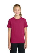 Port & Co Youth Easy Cotton Tee PC43Y Flush Pink
