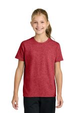 Port & Co Youth Easy Cotton Tee PC43Y Heather Red