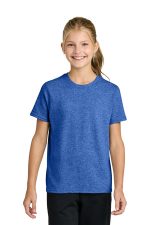 Port & Co Youth Easy Cotton Tee PC43Y Heather Royal