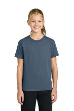 Port & Co Youth Easy Cotton Tee PC43Y Steel Blue