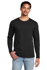Port & Co Long Sleeve Fan Favorite Tee. PC450LS Jet Black