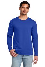 Port & Co Long Sleeve Fan Favorite Tee. PC450LS True Royal