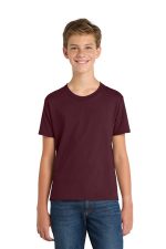 Port & Co Youth Fan Favorite Tee. PC450Y Athletic Maroon