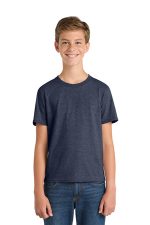Port & Co Youth Fan Favorite Tee. PC450Y Heather Navy