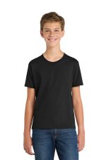 Port & Co Youth Fan Favorite Tee. PC450Y Jet Black