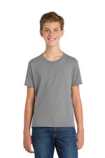 Port & Co Youth Fan Favorite Tee. PC450Y Medium Grey
