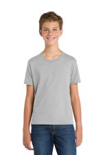 Port & Co Youth Fan Favorite Tee. PC450Y Silver