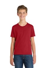 Port & Co Youth Fan Favorite Tee. PC450Y Team Cardinal