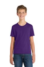 Port & Co Youth Fan Favorite Tee. PC450Y Team Purple