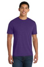 Port & Co Fan Favorite Blend Tee. PC455 Team Purple Heather