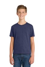 Port & Co Youth Fan Favorite Blend Tee. PC455Y Team Navy Heather