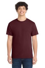 Port & Co Core Cotton Tee. PC54 Athletic Maroon