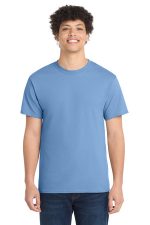 Port & Co Core Cotton Tee. PC54 Carolina Blue