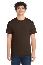 Port & Co Core Cotton Tee. PC54 Dark Chocolate Brown