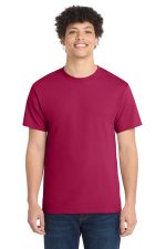 Port & Co Core Cotton Tee. PC54 Flush Pink