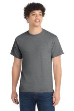 Port & Co Core Cotton Tee. PC54 Graphite Heather