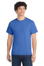 Port & Co Core Cotton Tee. PC54 Heather Royal