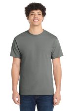 Port & Co Core Cotton Tee. PC54 Medium Grey