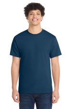 Port & Co Core Cotton Tee. PC54 Neptune Blue