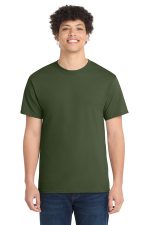 Port & Co Core Cotton Tee. PC54 Olive