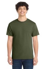 Port & Co Core Cotton Tee. PC54 Olive Drab Green