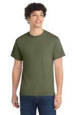 Port & Co Core Cotton Tee. PC54 Olive Drab Green Heather