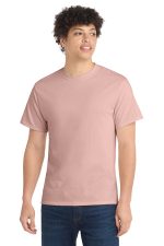 Port & Co Core Cotton Tee. PC54 Pale Blush