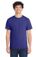 Port & Co Core Cotton Tee. PC54 Purple