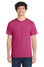 Port & Co Core Cotton Tee. PC54 Sangria