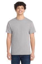 Port & Co Core Cotton Tee. PC54 Silver