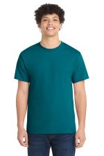 Port & Co Core Cotton Tee. PC54 Teal