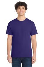Port & Co Core Cotton Tee. PC54 Team Purple