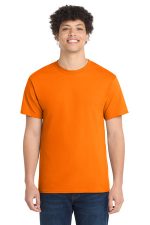Port & Co Core Cotton Tee. PC54 Tennessee Orange