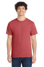 Port & Co Core Cotton Tee. PC54 Zinnia