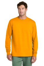 Port & Co Long Sleeve Core Cotton Tee. PC54LS Gold