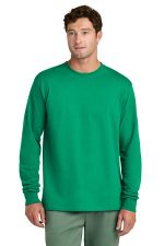 Port & Co Long Sleeve Core Cotton Tee. PC54LS Kelly