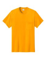 Port & Co Core Cotton Pocket Tee. PC54P Gold