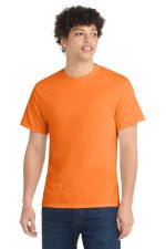 Port & Co Tall Core Cotton Tee PC54T Neon Orange