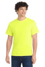 Port & Co Tall Core Cotton Tee PC54T Neon Yellow