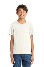Port & Co Youth Core Cotton Tee. PC54Y Ivory